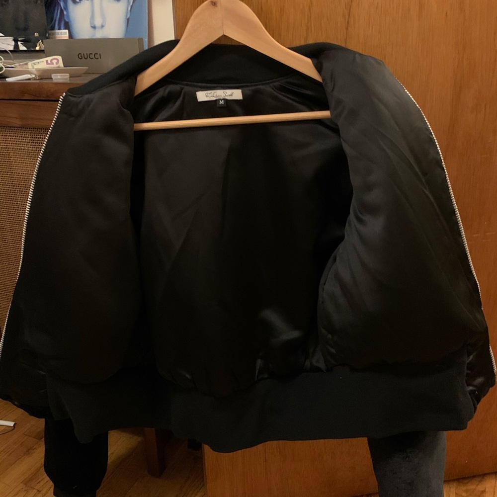 Laquan Smith Velvet Bomber Jacket M UNISEX - Picture 5 of 5
